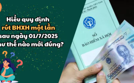 Hiểu quy định rút BHXH một lần sau ngày 01/7/2025 như thế nào mới đúng?