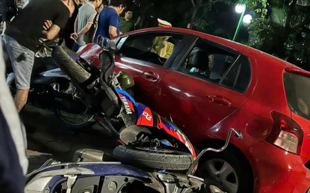 Tài xế ô tô tông liên hoàn 6 xe máy ở Hà Nội đối mặt những tội danh nào?