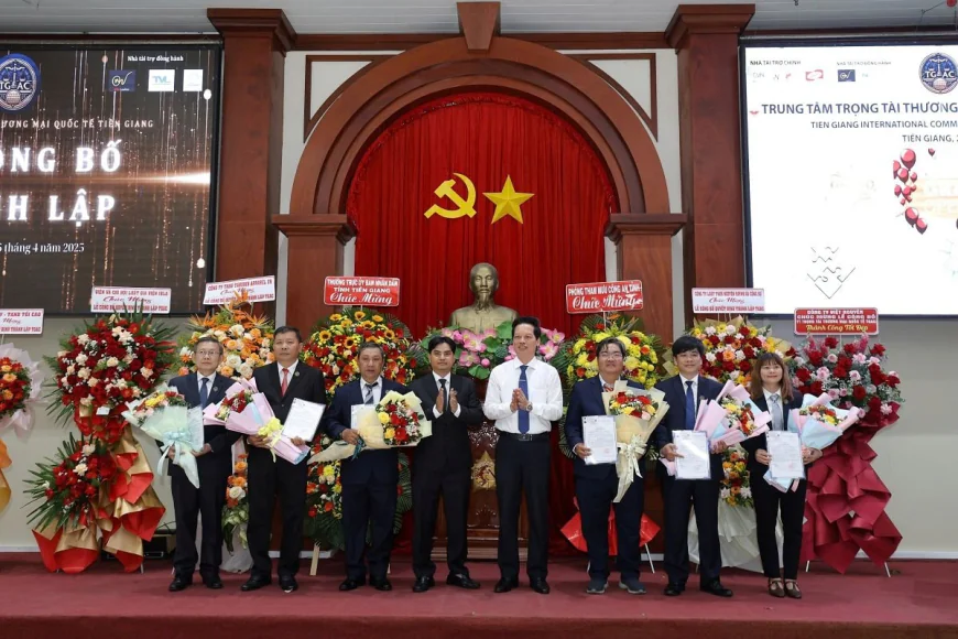 Ra mắt Trung tâm Trọng tài thương mại quốc tế Tiền Giang