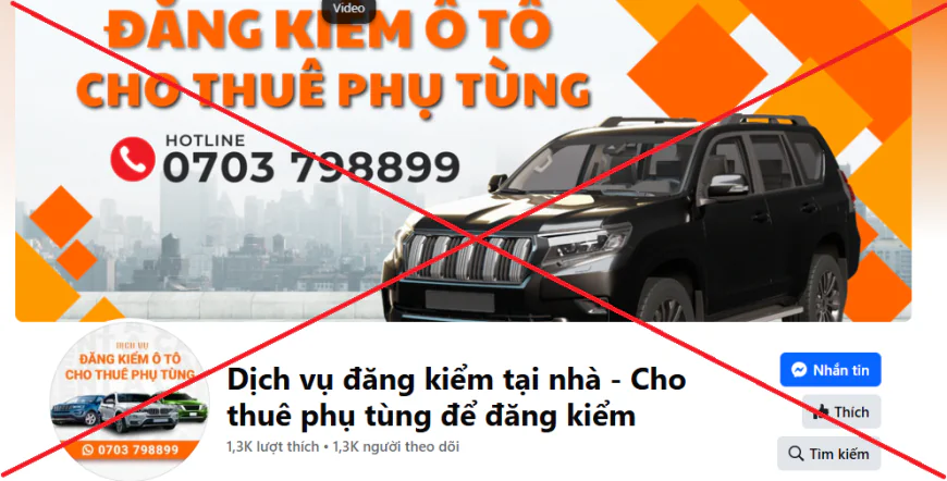 Thuê linh kiện, phụ tùng ô tô để đi đăng kiểm, bị xử lý thế nào?