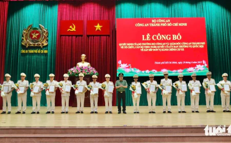 Sau sáp nhập, Công an TP.HCM có 213 đầu mối