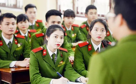 Không được học song song hai trường nếu muốn thi vào khối Công an