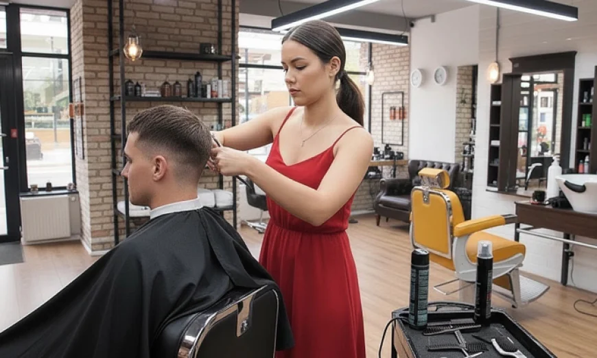 Tiệm cắt tóc gội đầu để nhân viên ăn mặc hở hang có phạm luật?