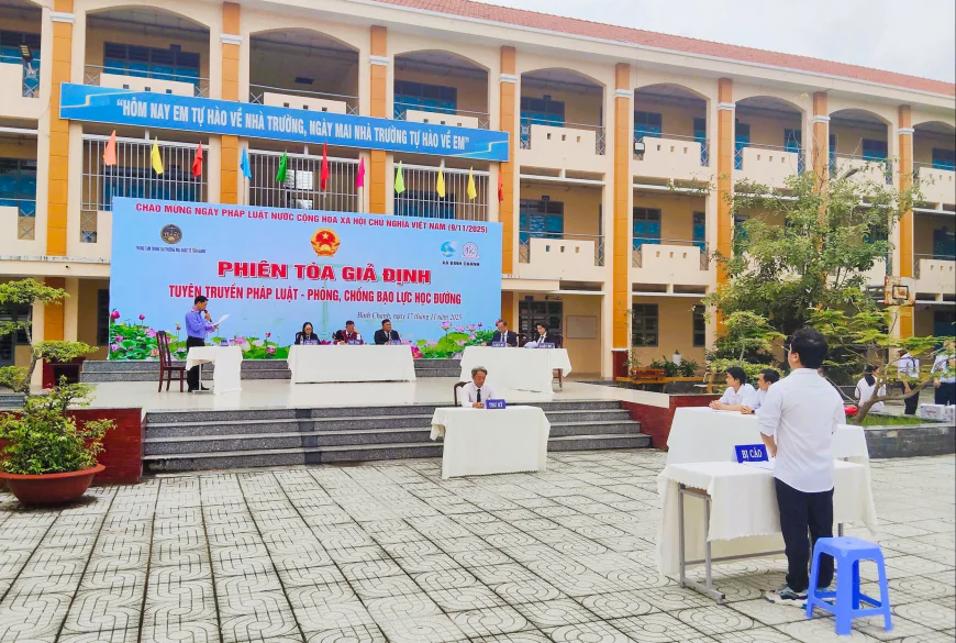 TP. Hồ Chí Minh: Tuyên truyền pháp luật về bạo lực học đường qua phiên tòa giả định